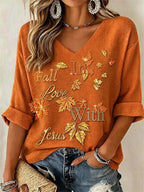 Women'S Casual Autumn Printed Top