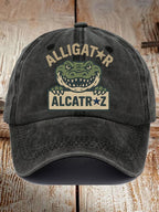 Alligator Alcatraz Funny Florida Everglades Dark Humor  Pride Baseball Cap