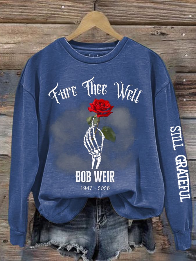 Women's Retro Rock Singer Commemorative Print Hoodies