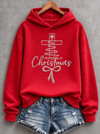 Women's Retro Christmas Faith Print Top