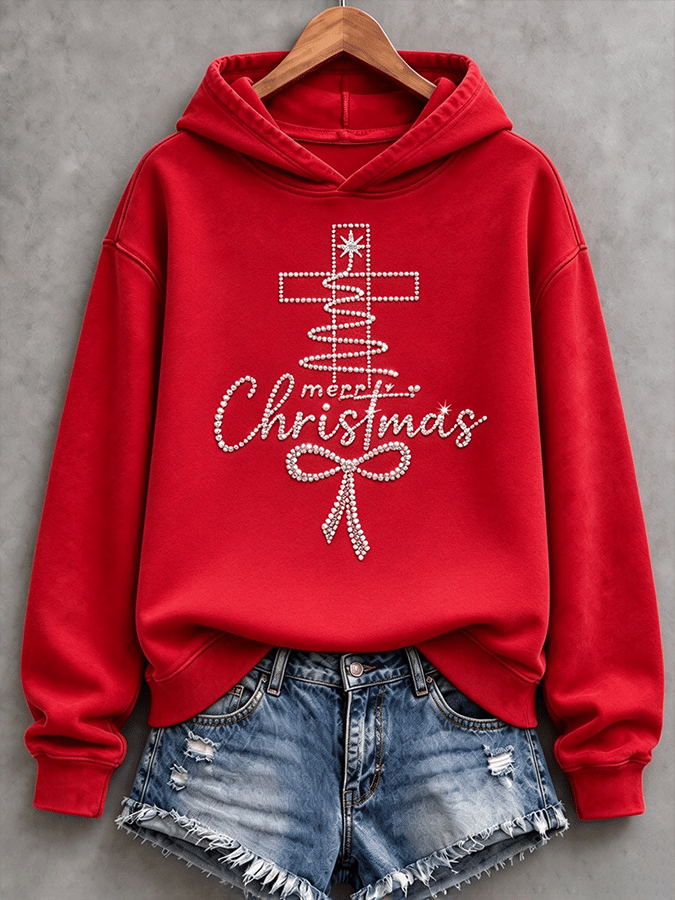 Women's Retro Christmas Faith Print Top
