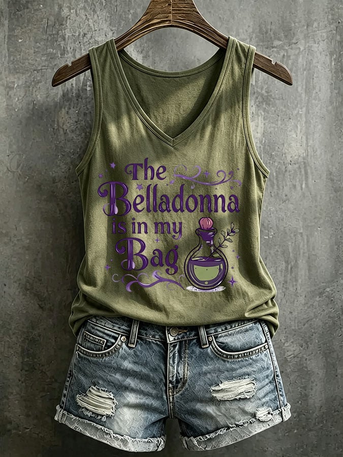 Women's The Belladonna Is In My Bag Printed Tank Top
