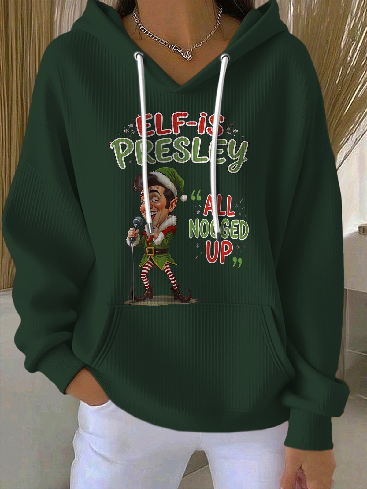 Women's King of Rock and Roll Print Casual Hoodies