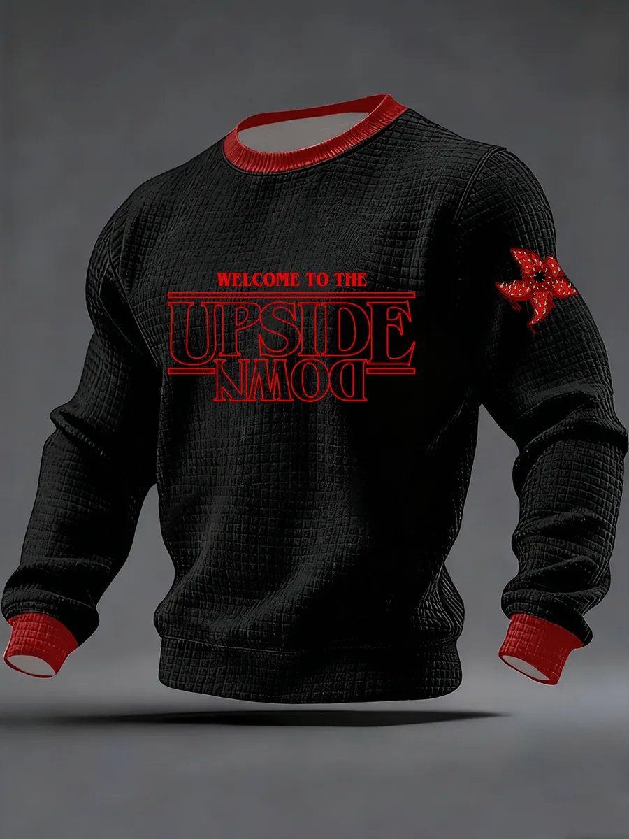 Men's Casual Long-Sleeved Printed Top