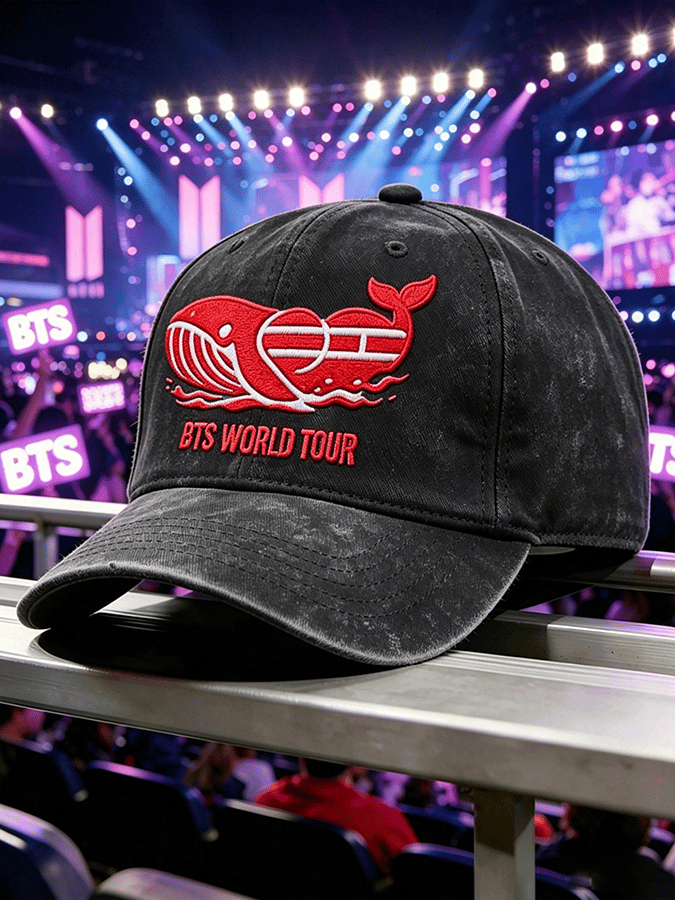 Unisex BTS Music Lover Washed Retro Baseball Cap