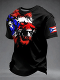 Men's Puerto Rico Printed Casual T-shirt