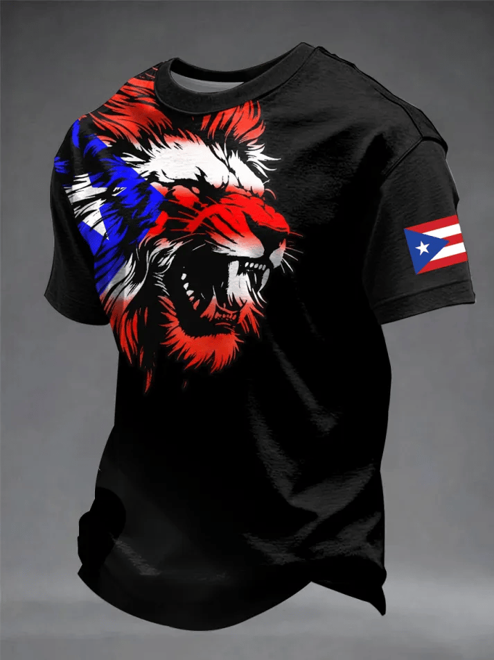 Men's Puerto Rico Printed Casual T-shirt