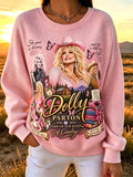 Women's Artistic Casual Art Printed Long-Sleeved Knit Top