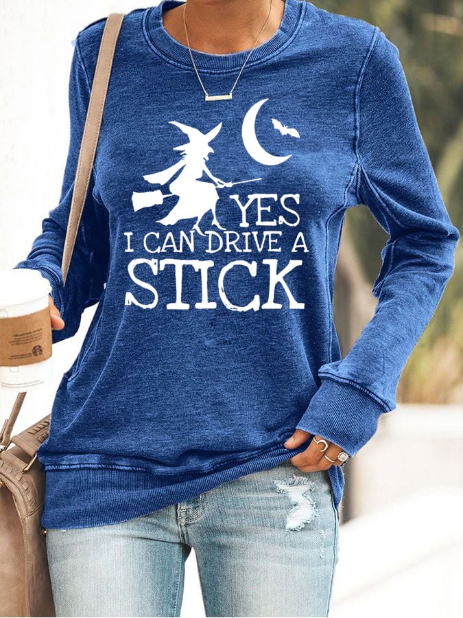 Women's Yes I Can Drive A Stick Sweatshirt