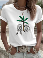 Women's Fashion Printed Casual T-shirt