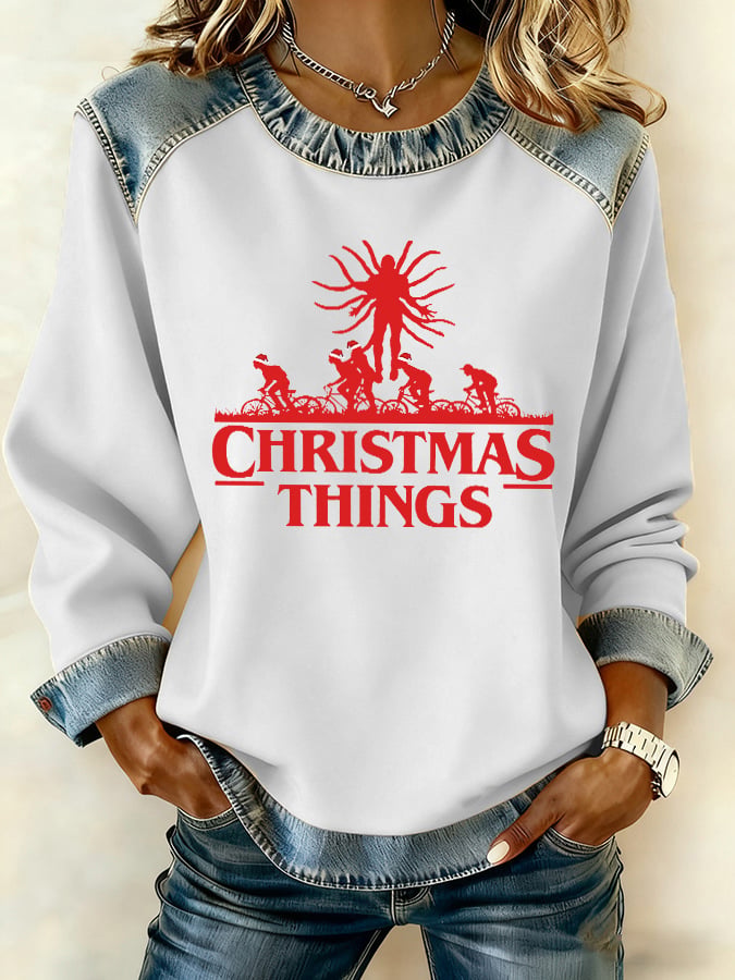 Women's Casual Print Sweatshirt