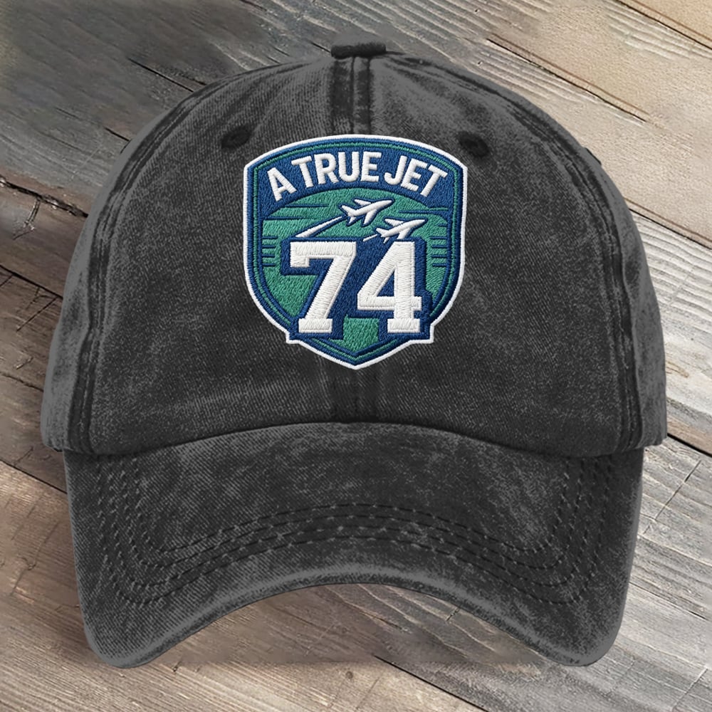 A True Jet 74 Football Art Printed Cap