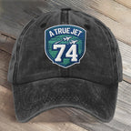 A True Jet 74 Football Art Printed Cap