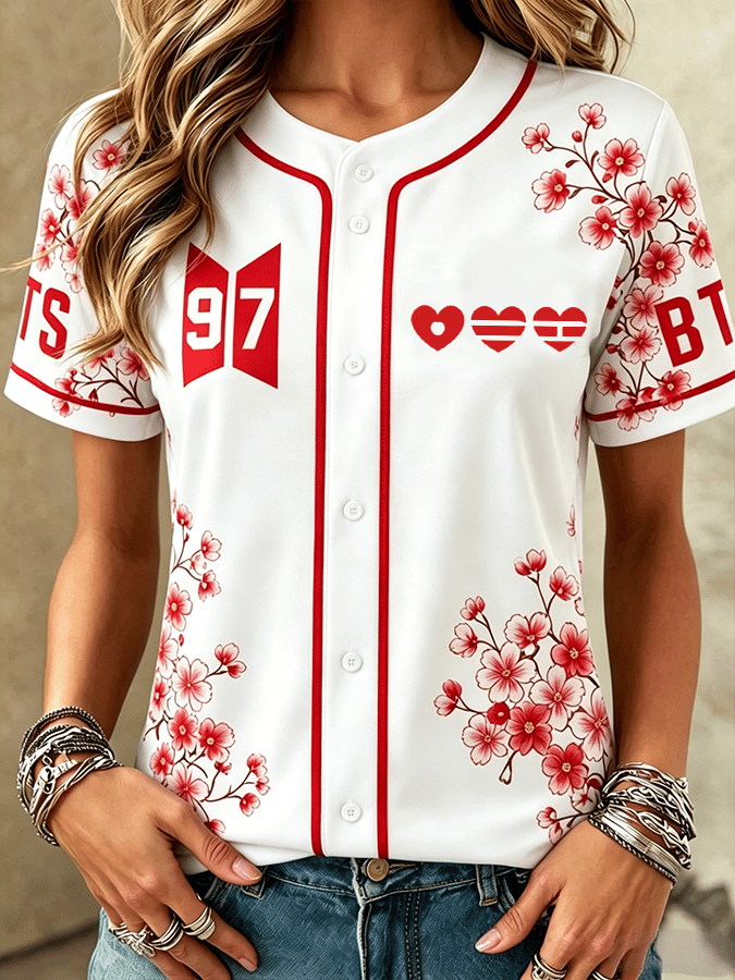 BTS Women's Printed Short-Sleeve T-Shirt
