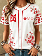 BTS Women's Printed Short-Sleeve T-Shirt