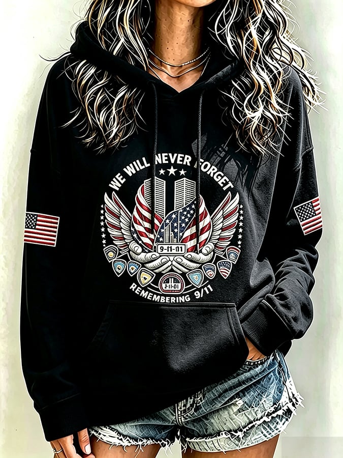 Women's Never Forget September 11 Print Top