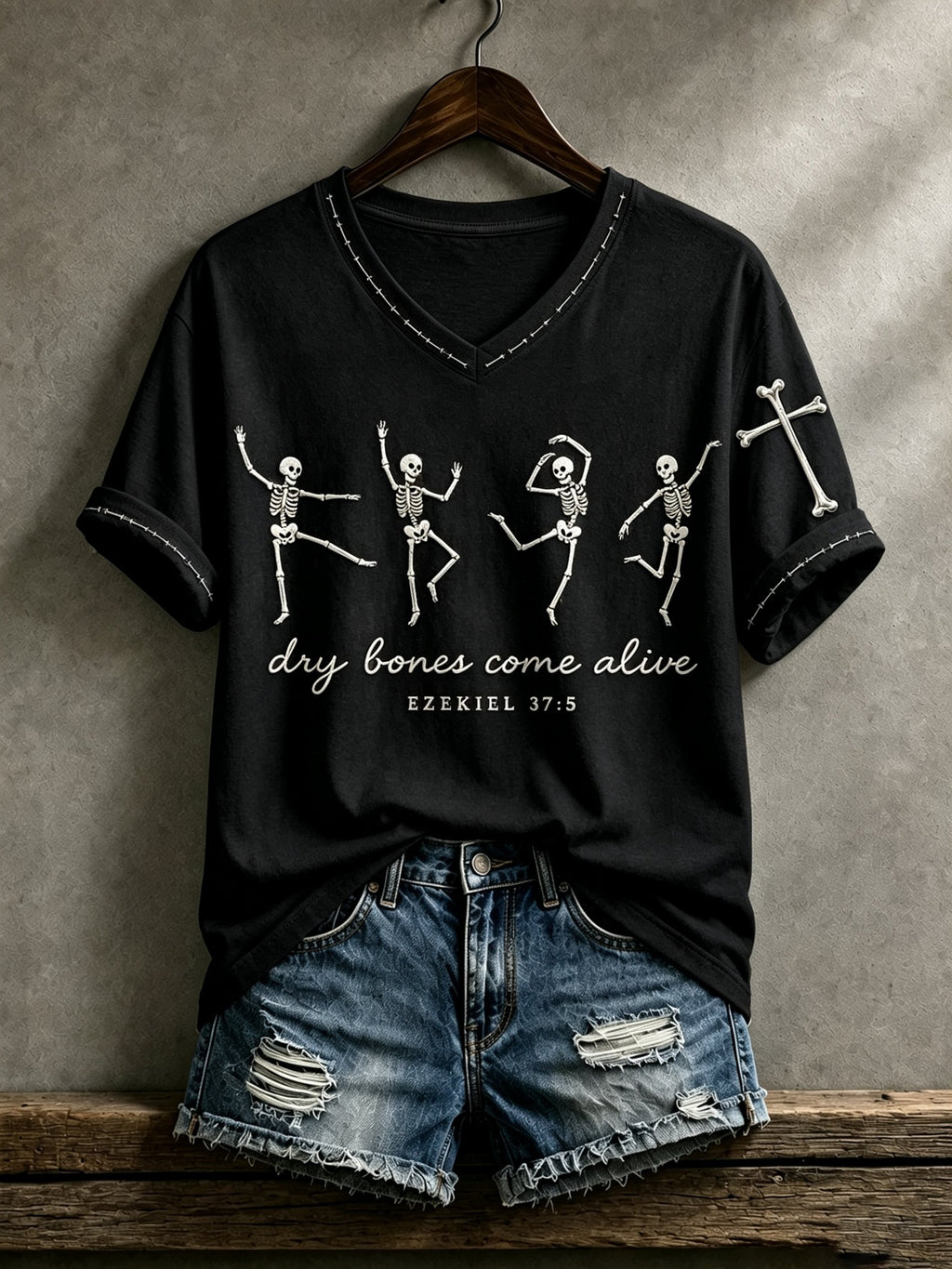 Women's Print Round Neck T-shirt
