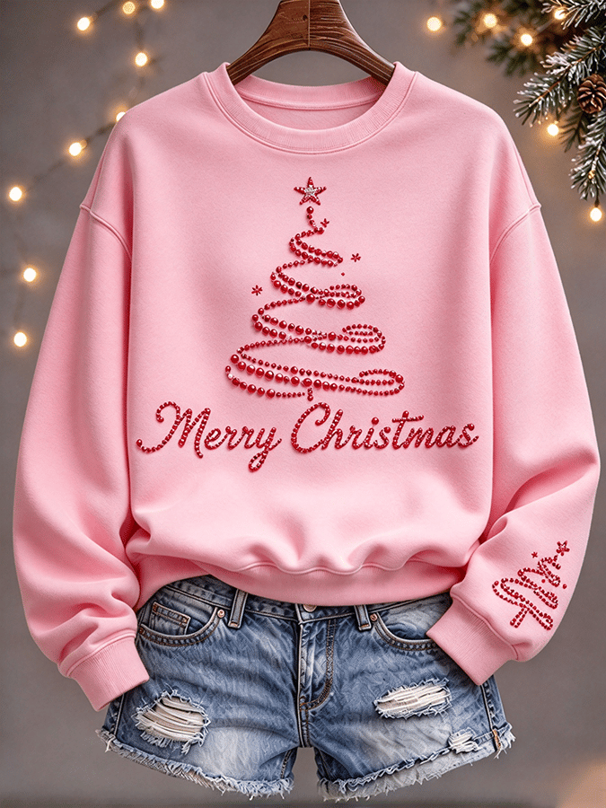 Women's Retro Christmas Faith Print Top