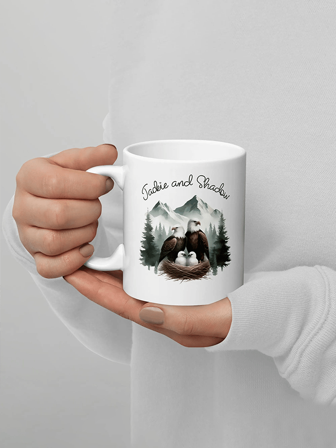 Retro Jackie & Shadow Print  Mug