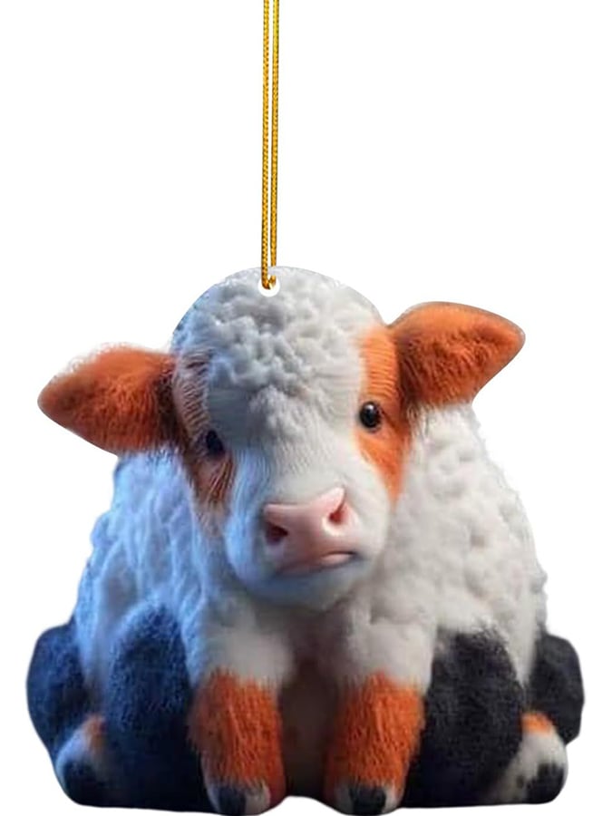 Funny Animal Christmas Stocking Decoration Flat Pendant