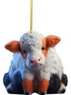 Funny Animal Christmas Stocking Decoration Flat Pendant
