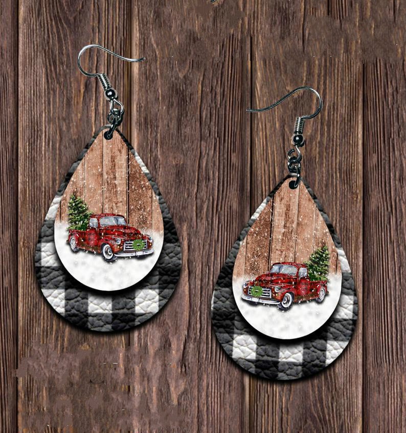 Christmas Plaid Earrings