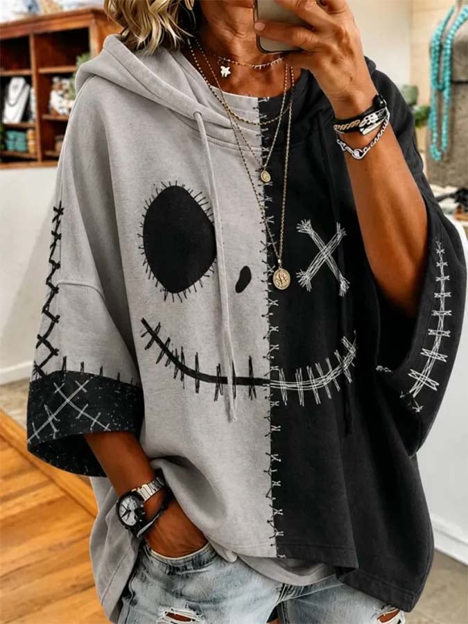Women'S Casual Printed Hoodie