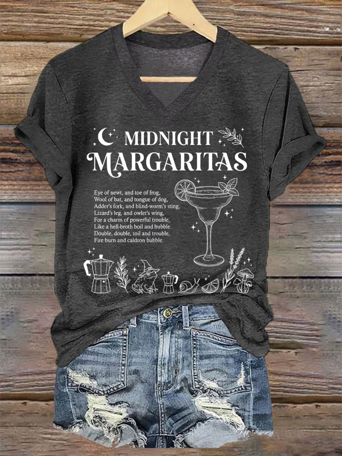 Women's Always Throw Spilled Salt Over Your Left Shoulder Print T-shirt