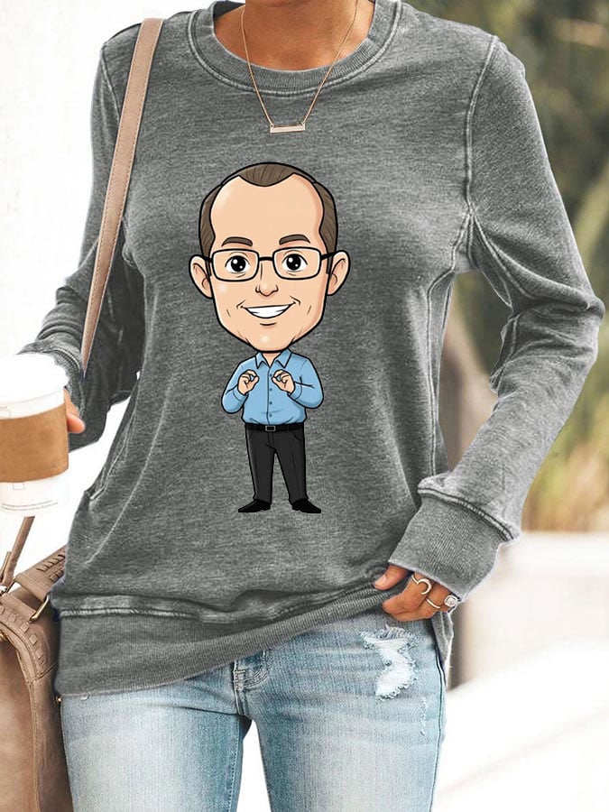Women's Casual Printed Sweatshirt