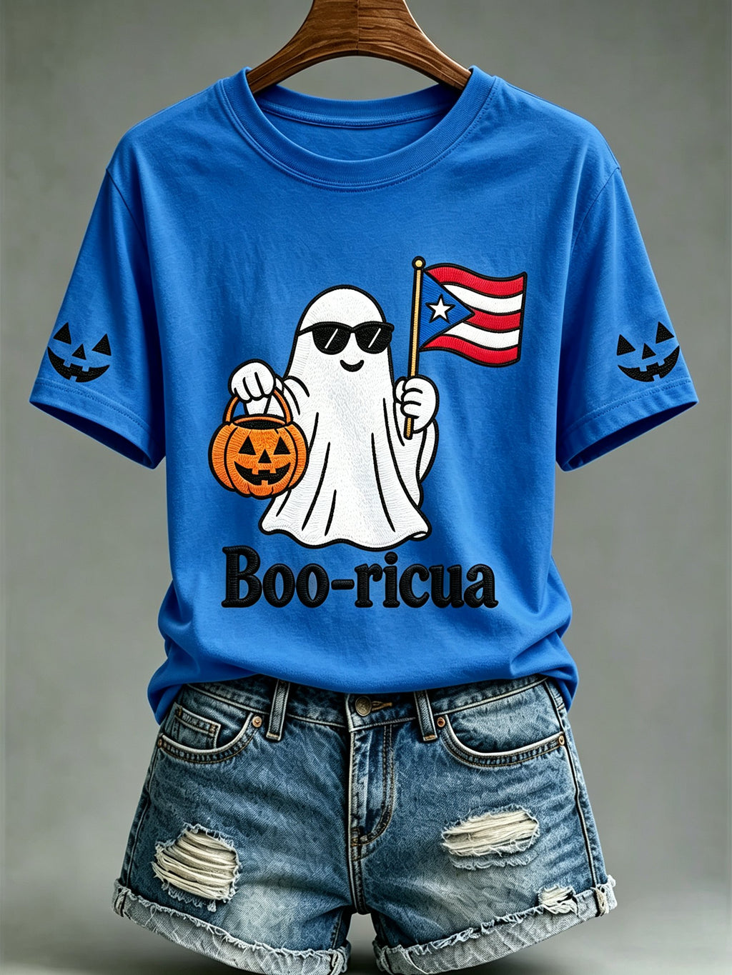 Women's Halloween In Puerto Rico Print T-Shirt