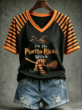 Women's Halloween In Puerto Rico Print T-Shirt