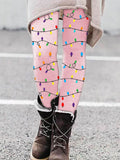 Women's Christmas Wine Glass Print Leggings