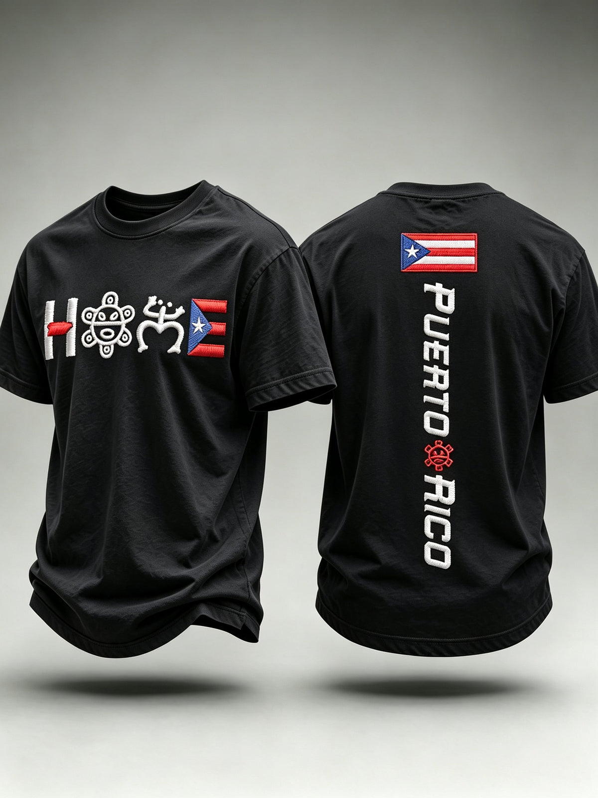 Men's Puerto Rico Print Casual T-shirt