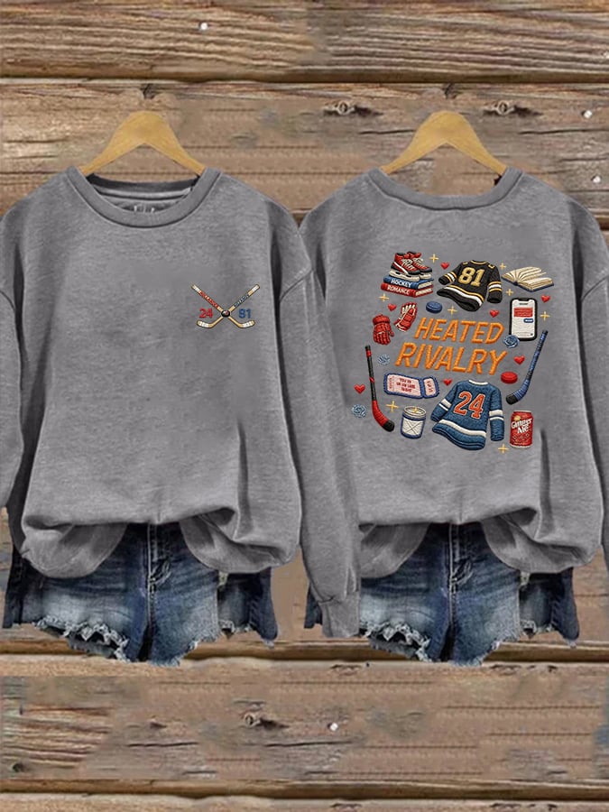 Women's casual retro-style sweatshirt (inspired by movies/TV shows)