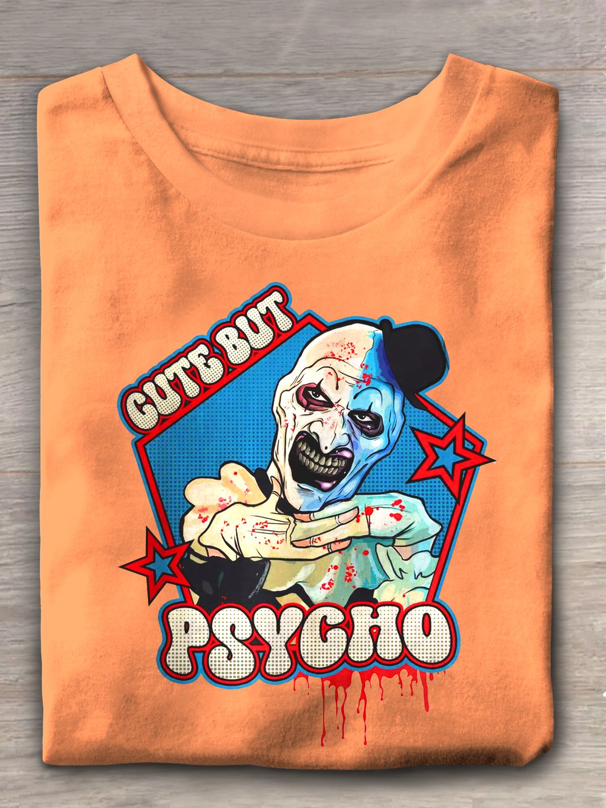 Halloween Terrorists colorful printed crew neck t-shirt