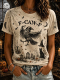 Women'S Casual Halloween Print T-Shirt