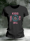 Women's Singer-Print Casual T-Shirt