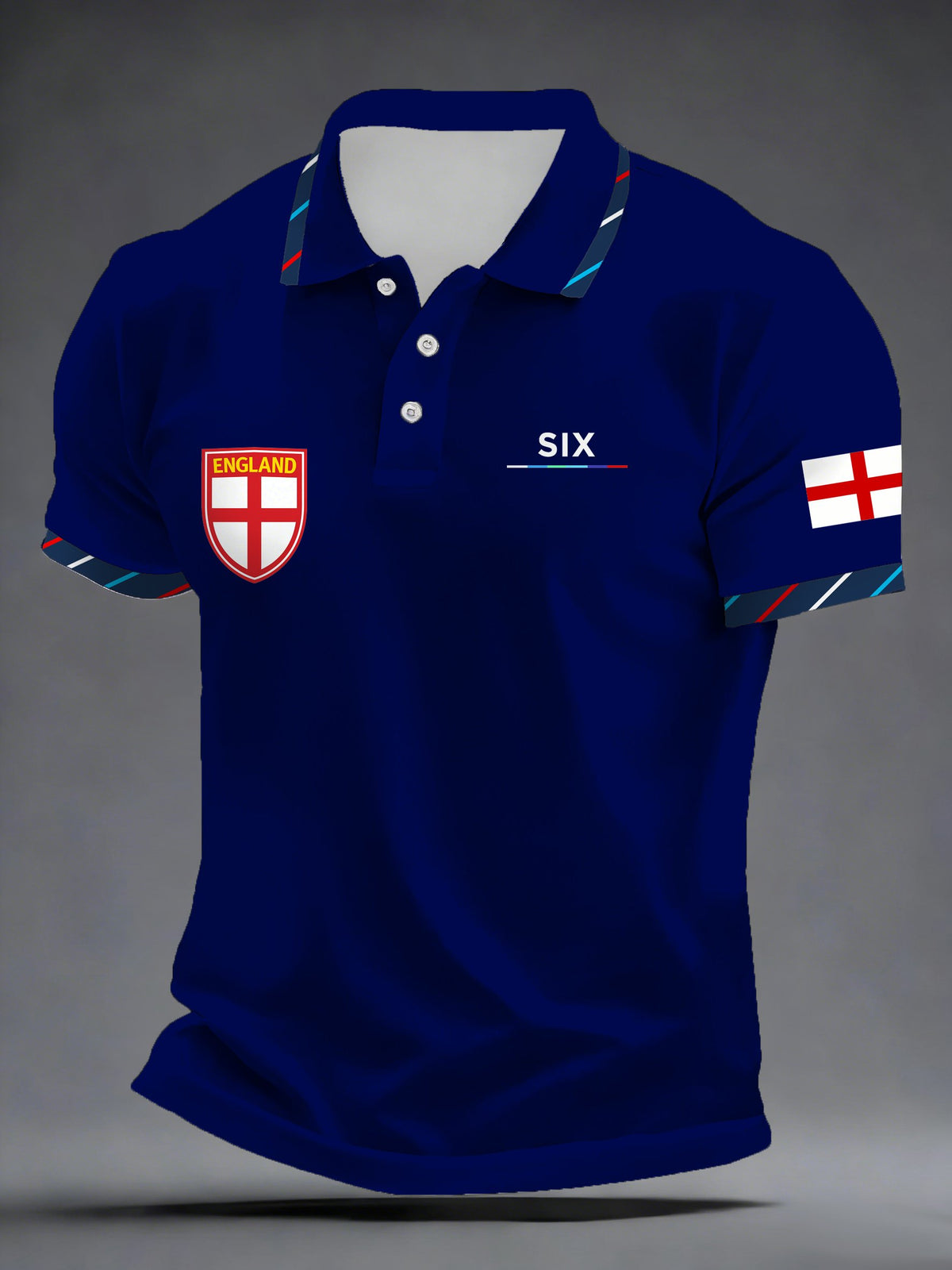 Men's Football Print Polo Shirt