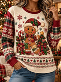 Women's Danish Christmas Printed Casual Sweatshirt