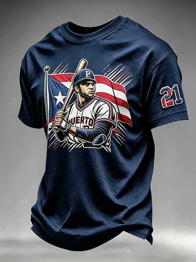Men's Roberto Clemente Day Print Short-Sleeve T-Shirt