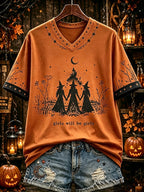 Women's Halloween Print T-shirt