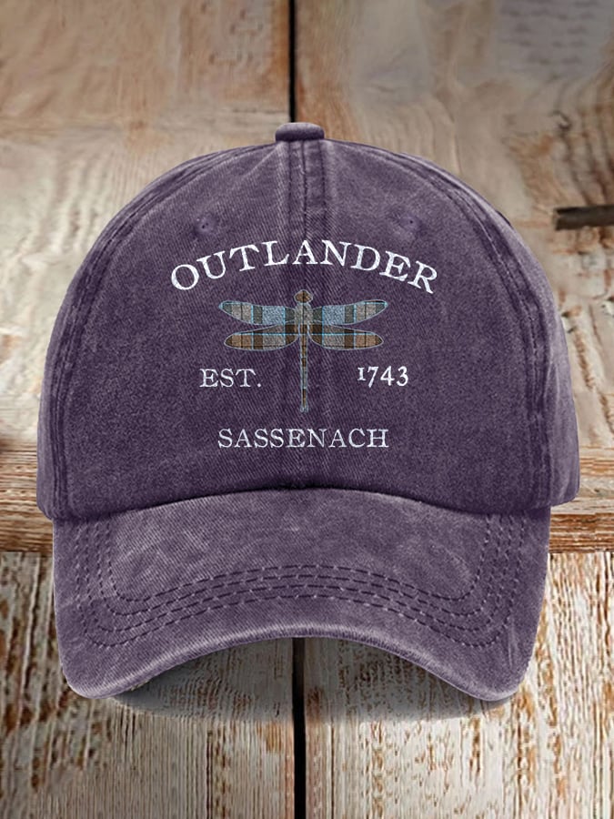 Retro Outlander Est 1743 Sassenach Printed Baseball Cap