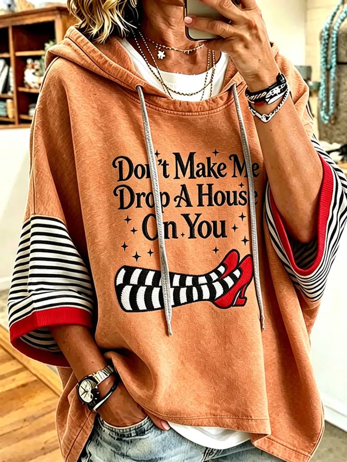 Women's Halloween Witch Print Hoodie