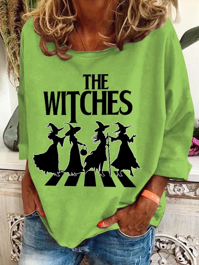 Women's The Witches Printed Crew Neck Sweatshirt