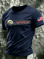 Men's Vintage 250th Anniversary Print Casual T-shirt