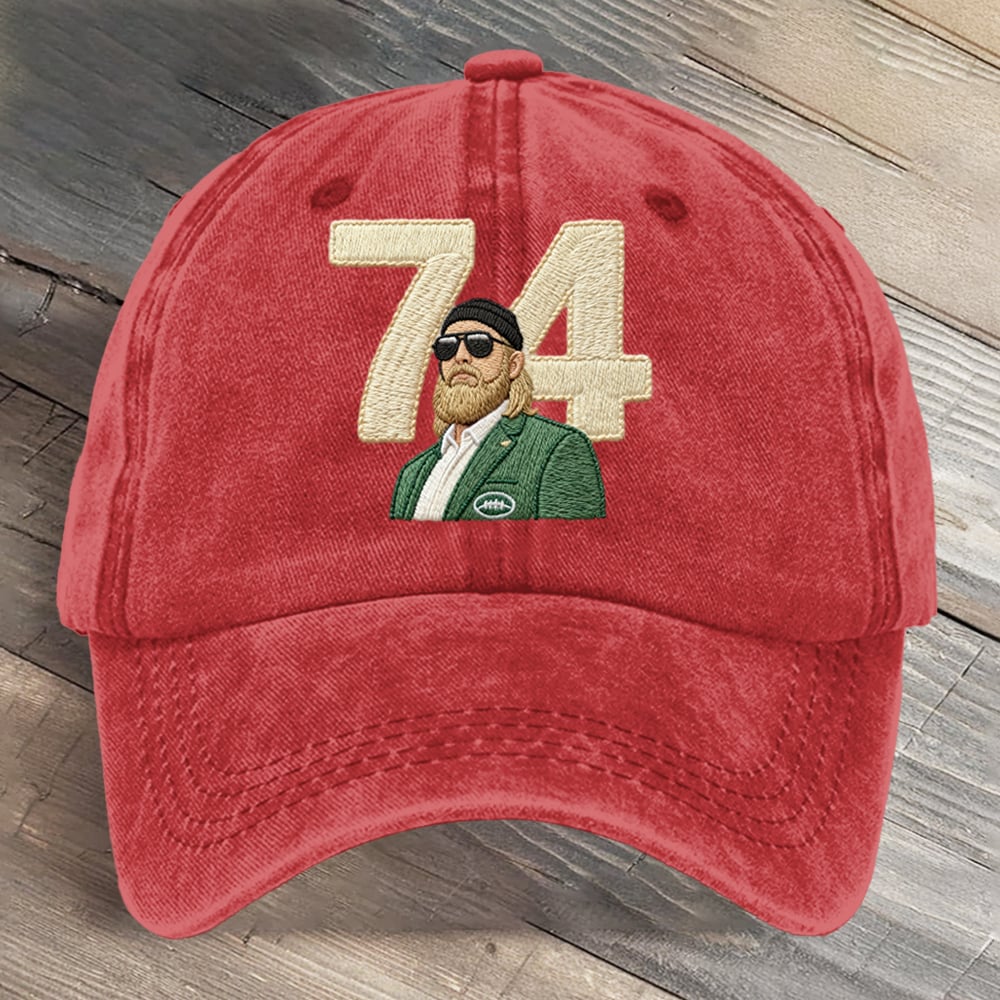 A True Jet 74 Football Art Printed Cap