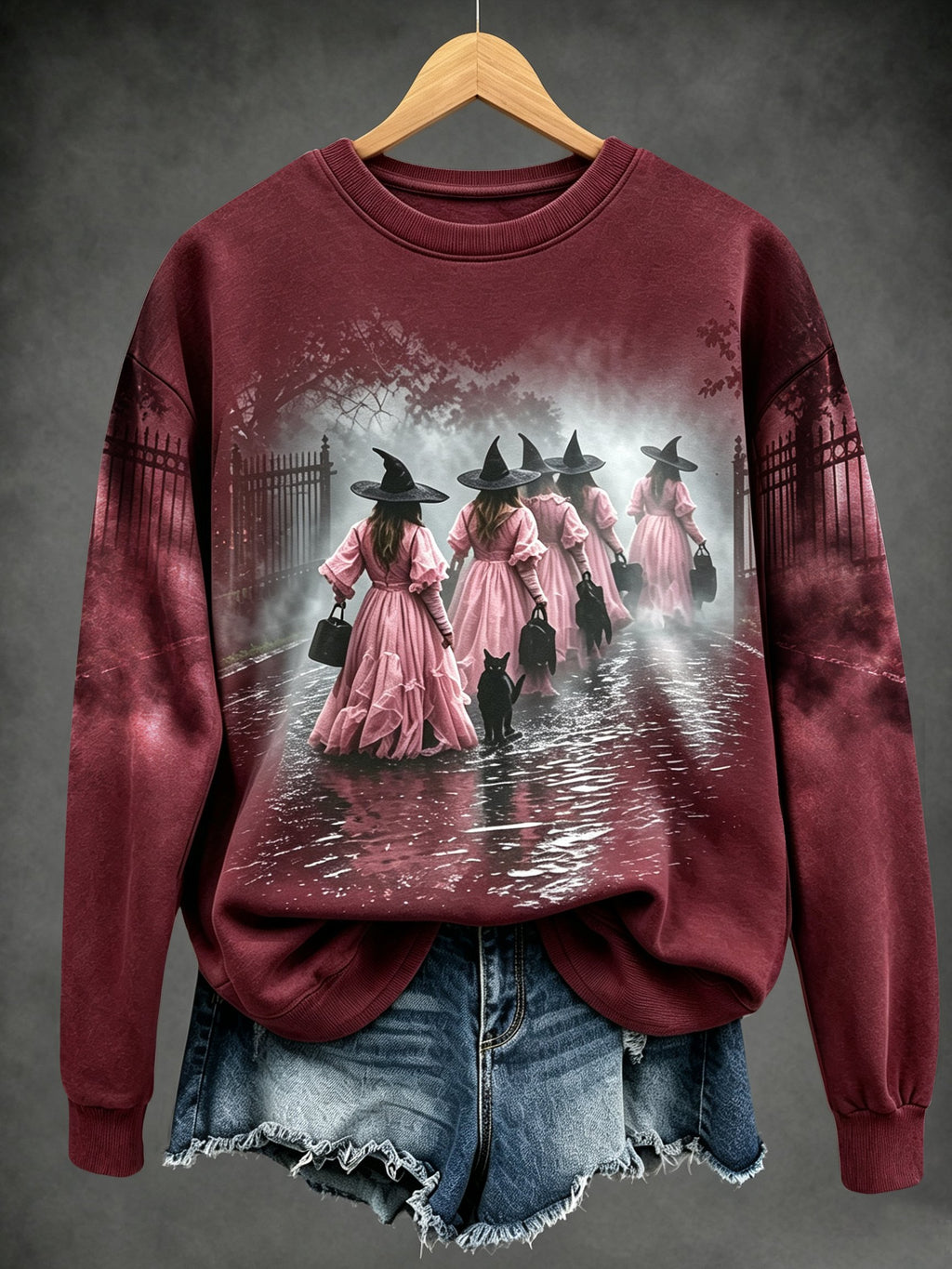 Ladies, in October we wear pink witch tops.