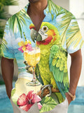 Men's Short Sleeves Print Casual Shirt