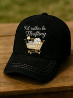 I’d Rather Be Thrifting Printed Casual Hat