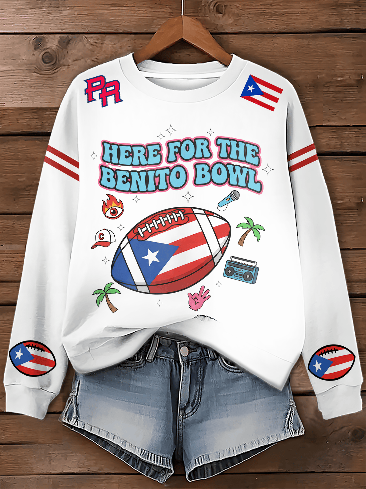 Puerto RIco Benito Bowl Printed Sweatshirt
